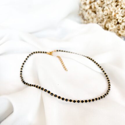 Naszyjnik Choker z Czarnym Turmalinem