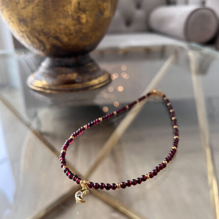 Naszyjnik Choker z Granatem