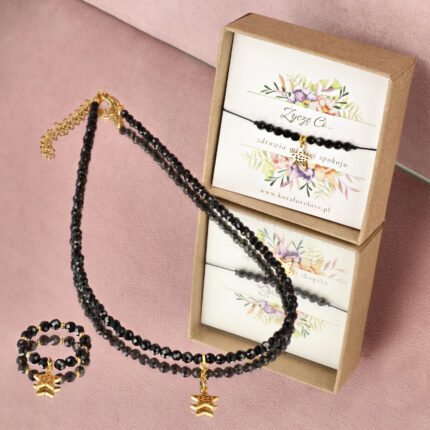 Zestaw Czarny Turmalin