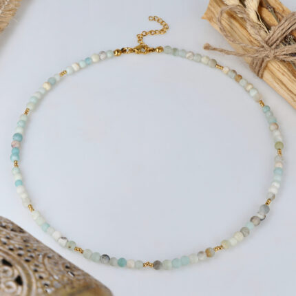 Naszyjnik Choker z Amazonitem