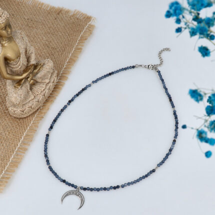 Naszyjnik choker z Szafirem