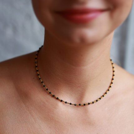Naszyjnik Choker z Czarnym Turmalinem