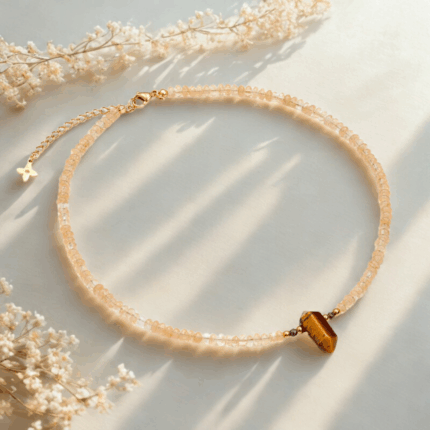 Amulet Świadomego Wyboru z Cytrynu, Pirytu i Tygrysiego Oka